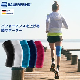 Bauerfeind Knee Sleeve "Sports Compression Knee Support", 1 Unisex Sports Knee Brace for Football, Running or Fitness, Right and Left Wearable Knee Brace, pink, m
