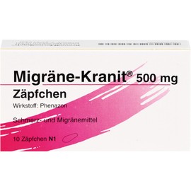 Migrane Kranit 500 mg Suppositories Pack of 10