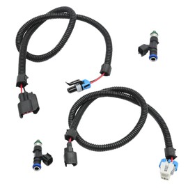 Vkinman 2Pcs 0280158197 Fuel Injector Harness, Replacement for Polaris RZR 800 2011-2014 Replacement for Polaris RZR S 800 2011-2014, Replaces 1204318 1204319