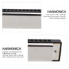 C Key Harmonica 24‑Hole Polyphonic Student Adult Beginner Playing Resin