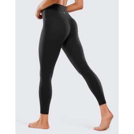 CRZ YOGA Womens Butterluxe High Waisted Yoga Leggings 25" - Double Seamed Buttery Soft Comfy Athletic Gym Workout Pants Black XX-Large