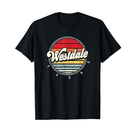 Retro Westdale Home State Cool 70s Style Sunset T-Shirt