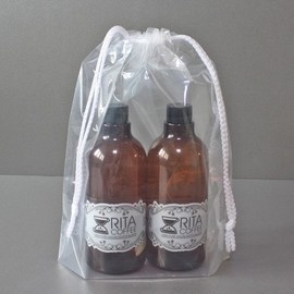 1 Pack - 100 Sheets (35x45+5cm) Vinyl Drawstring Pouch Transparent Double Drawstring