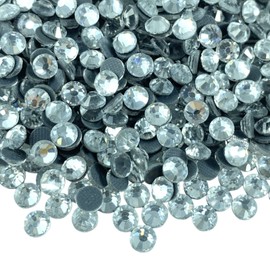Jmassyang 3000 Pieces SS16 3.8mm Hotfix Rhinestones, Round Flatback Crystal Glass Hot Fix Rhinestones for Crafts Clothes Shoes Shirts Caps Decoration(Crystal)