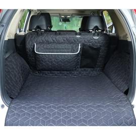 Meginc SUV Cargo Liner for Dogs,100% Waterproof Pet Trunk Car Seat Cover Mat with Bumper Flap Protector,Dog Protect Auto Carpet, Heavy Durable Pet Car Seat Protector for SUV CRV RAV4 Q5 CX5