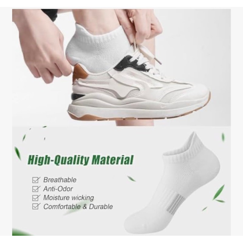 6 Pares Calcetines Deportivos para Hombre y Mujer, Calcetas Antideslizantes