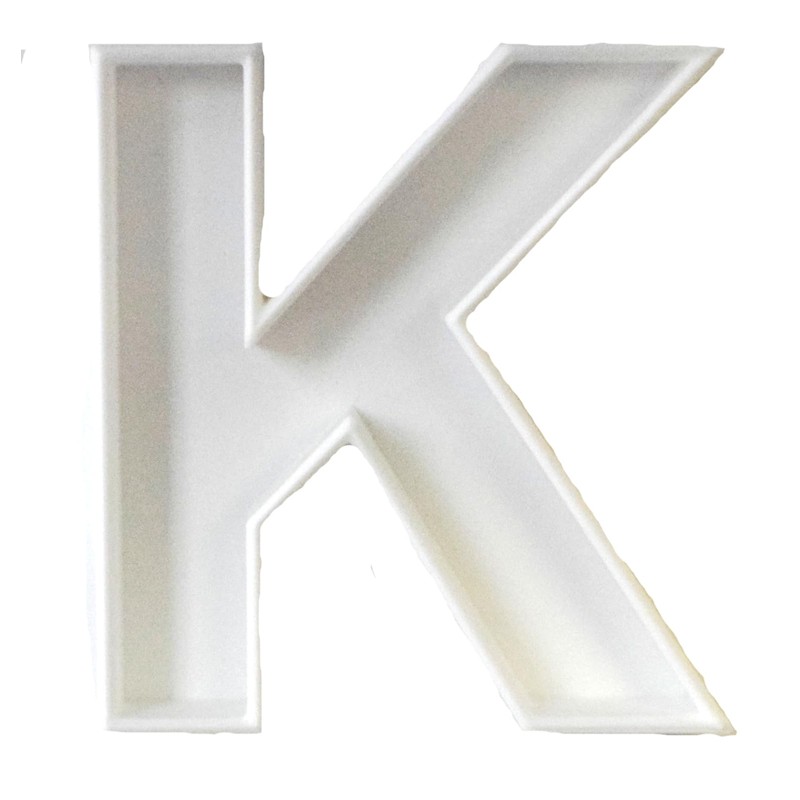 K LETTER ALPHABET STENCIL AND COOKIE CUTTER DECORATING SET MADE