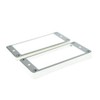 Dopro Set of 2 Plastic Humbucker Pickup Rings Chrome Plated