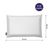 Clevamama ClevaFoam Baby Pillow Case - White, White, 1 Count