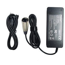 eeTao 3-Pin XLR5 4.6V 2A Charger for Ecotric Hammer Fat Tire FAT20S900 FAT20810 FAT20850C Matt Green 48V Li-ion Battery Electric Mountain Bike WuXi Dpower DPLC110V55 54.6V Power Supply