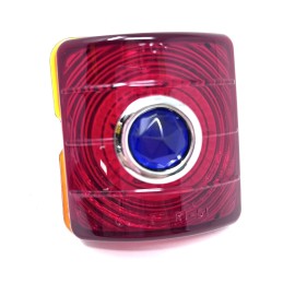 51 52 Chevy Passenger Car Rear Blue Dot Tail Light Lamp Brake Stop Lens New VMD