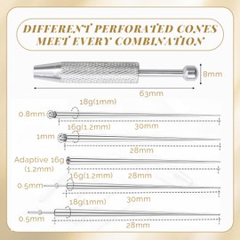 AstraGlam 6 Stück Piercing Zange Set, Piercing Kugel Aufdreher, Piercingzange Für Kugeln, Piercing Werkzeug Zum Öffnen Und Wechseln, Piercing Zubehör Für Ohr Und Nase