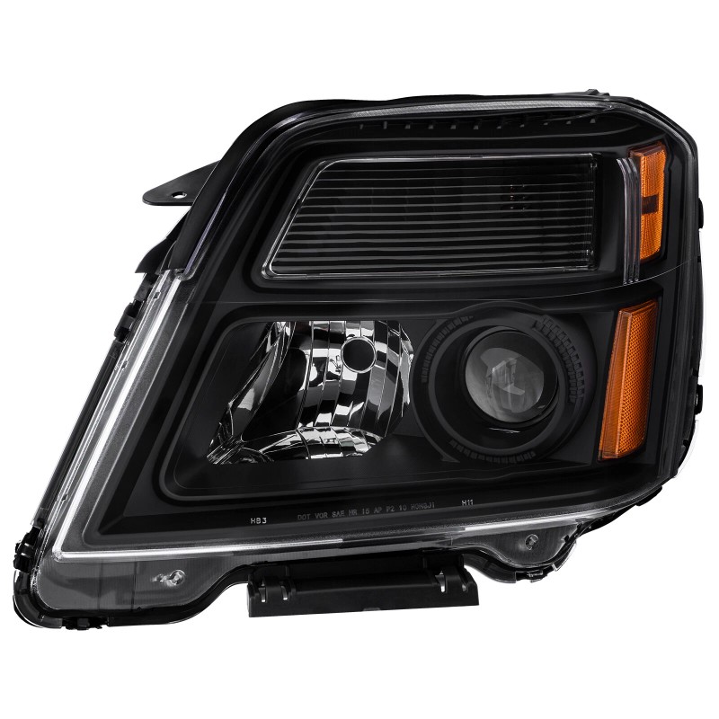 Jupiterauto Pair Black Housing Headlights Assembly For 2010-2015 GMC Terrain