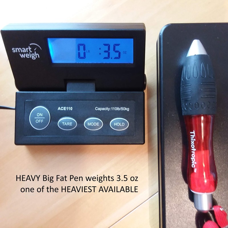 Thixotropic HEAVY Super Big Fat Weighted Pen for Tremors and