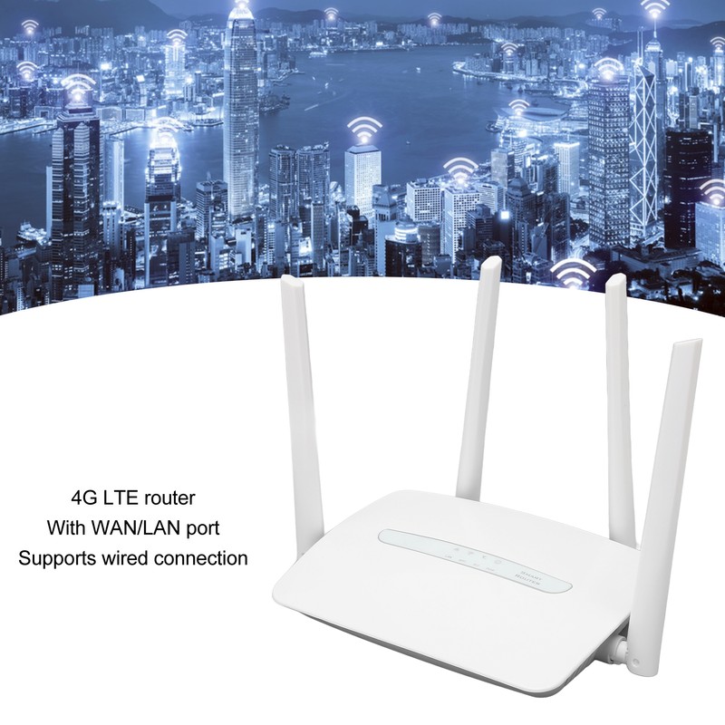 4G LTE CPE WiFi Router with SIM Card Slot External