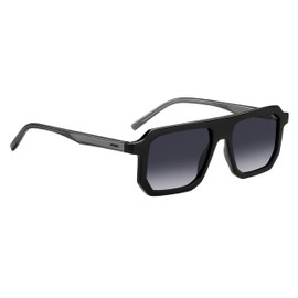 HUGO Men's Hg 1312/S Sunglasses, Black, 53/17/145, black