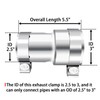 Stainless Steel 2.5 to 3 Inch Exhaust Adapter, 2.5" ID