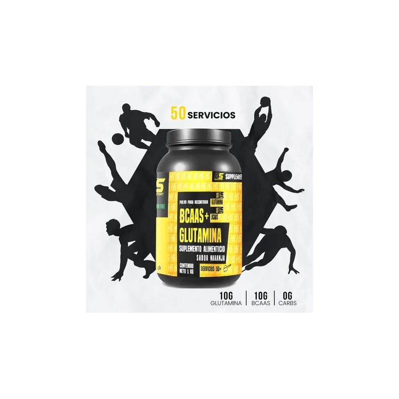 Aminoácidos Bcaas + Glutamina Hs 1kg Varios Sabores