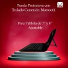 Maíz Funda Protectora C/teclado Bluetooth Para 7 Y 8 Pulgadas