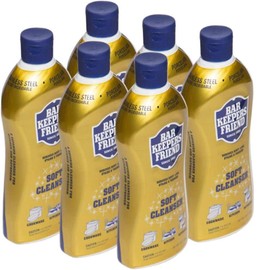 LAIBY Bar Keepers Freind Multi-Purpose Soft Cleanser 13.Oz (Pack of 6), All-Purpose Stainless Steel Cleaner & Rust Remover