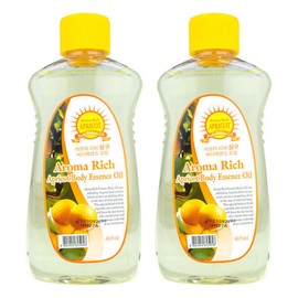 Aroma Rich Body Oil 465ml Apricot x2 / 아로마 리치 바디오일 465ml 살구 x2개