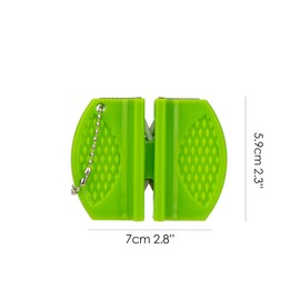 ChiiGe Portable Sharpener Mini, Pocket Sharpener Small, Camping Sharpener, Suitable for Camping, Hiking, Hunting, Outdoor Barbecue Backpack Small Tools (4 Pcs)