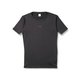 ZETT 1900 Men's Baseball Undershirt, Fitted Undershirt, Crew Neck, Short Sleeve, Black, L