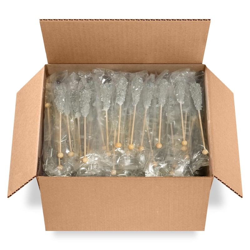 Candy Envy - 100 ct Silver Cafe Sugar Sticks Rock