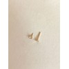 14k 3mm cubic internal lablet piercing 0.8mm earring thickness each