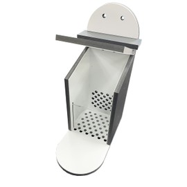 Squirrel Feeding Box - Squirrel Feeding Station - Weatherproof Plastic - Automatic Feeder for Squirrels (Black/Grey)
