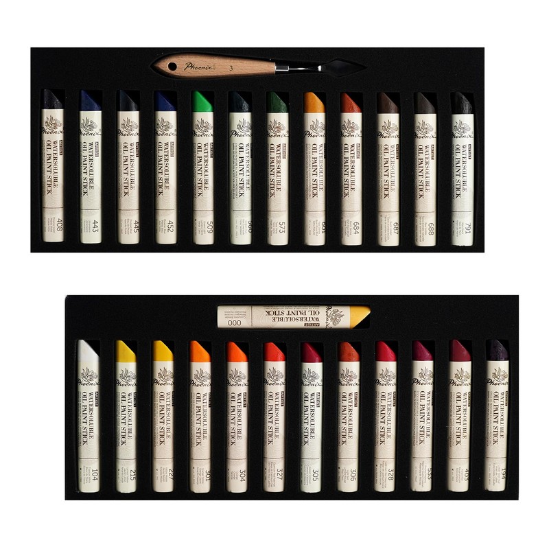 PHOENIX Professional Oil Paint Stick - Set of 24 Colors