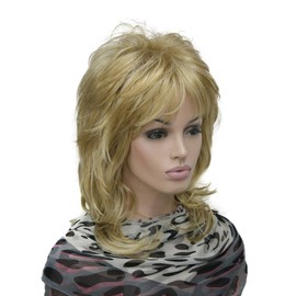 Lydell Long Soft Shaggy Layered Blonde Highlights Wig Classic Cap Full Synthetic Wigs (24H613)