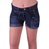 EyeCatchClothing - Damen Jeans Short im sportlichen Indigo Style mit
