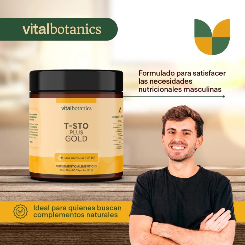 🔥💪 Testo Plus Gold | 60 Cápsulas 500mg | Suplemento