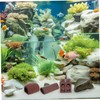 ABOOFAN 3Pcs Ceramic Fish Tank Hideout Unique Breeding Cave for