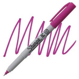 SHARPIE Permanent Marker, Ultra Fine Point, Single Marker, Power Pink