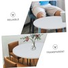 SHOWERORO Flannel Backing Round Tablecloth Elastic Table Cover for Home