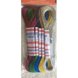 GO CREATES  6 Pack !  METALLIC FriendShip  Thread Add Shimmer To Jewelry !