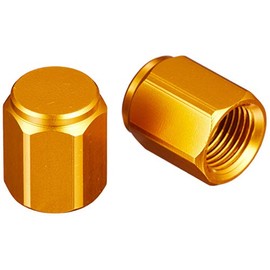 POSH Aluminum Colored Air Valve Cap, golden