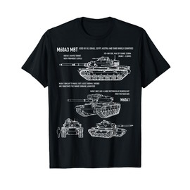 M60A3 Patton Tank Blueprint Recognition T-Shirt