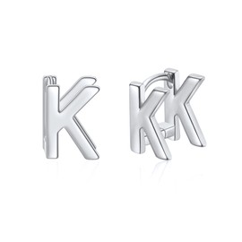 SANNYRA Initial Stud Earrings for Women - Stud Earrings for Women Trendy - 14K Gold Plated Dainty Hypoallergenic Letter Earrings for Women Birthday Christmas Gifts