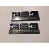 383 Stroker Emblems Black Chrome Pair 4 inches X 1