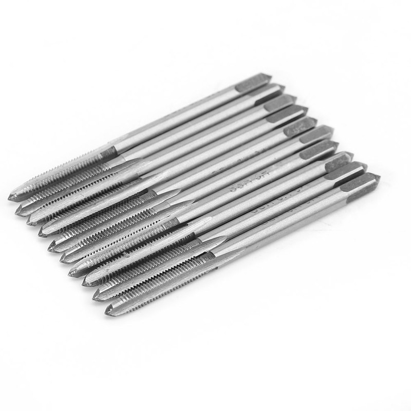 10pcs Metric Screw Thread Machine Tap HSS Straight Flute Tapping