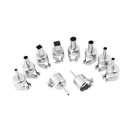 10 Pieces Heat Gun Nozzles, Heat Gun Nozzle Pump Sets for Pipe Nozzles, Tools, Air Gun Nozzles for Piping Nozzles, SMD Soldering Station, Heat Guns