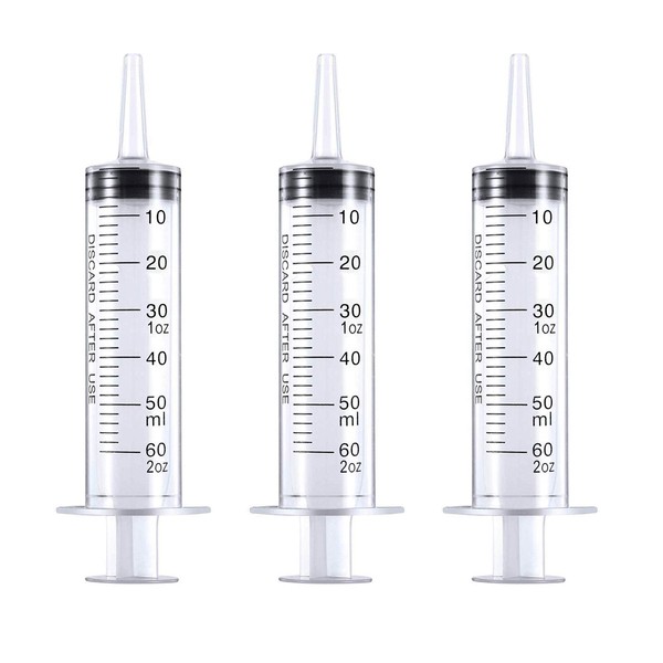 HAKACC HAKACC 60 ml Disposable Syringe,Feeding Syringe Sterile Package,50 ml