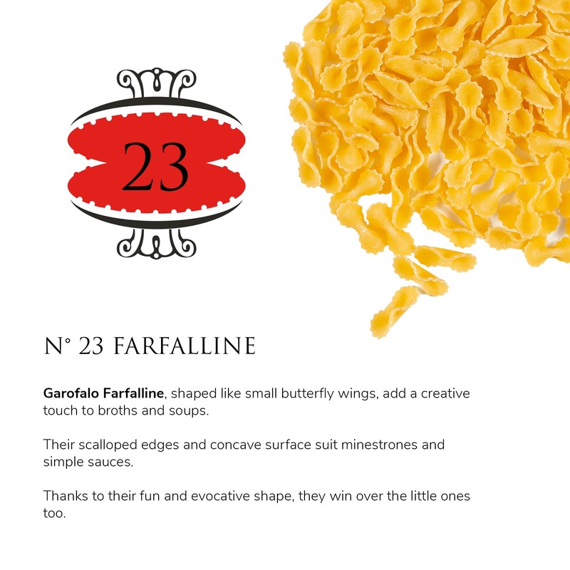 Garofalo - Premium Durum Wheat Semolina Farfalline Pasta, Italian Made,