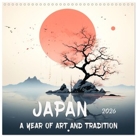 Japan: a Year of Art and Tradition (Wall Calendar 2026 12" x 24" / 30 x 60 cm (open)) CALVENDO 12 Month Wall Calendar