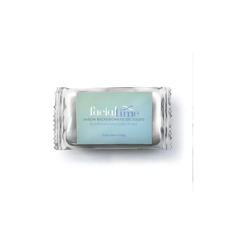 Barra Jabón Bicarbonato 100g Facial Time Limpieza Intensa