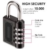 1 x Secure 4-Digit Combination Padlock for Gym, School, and