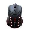 Mouse MM0 Mars Gaming (Sensor óptico, 2800 DPI, iluminación roja)